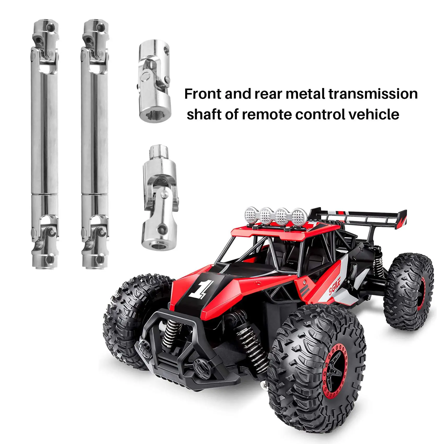 3Pcs Metal Drive Shaft & Transfer Case Drive Shaft for Redcat GEN8 1/10 RC Crawler Car Upgrade Parts Accessories