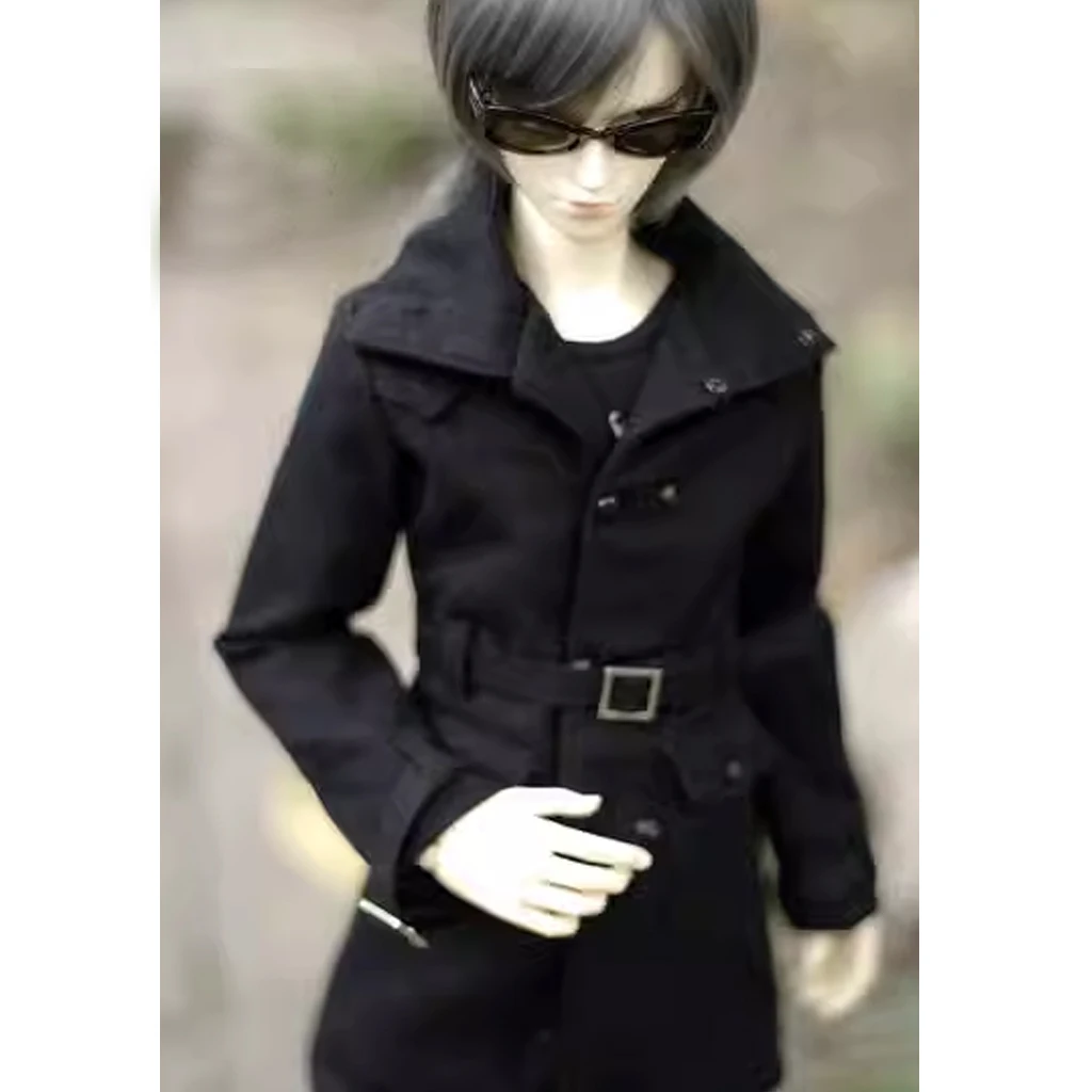 [wamami] 500# Black Gentlemanly Tweed Coat For 1/4 MSD DZ BJD Dollfie Clothes Outfit