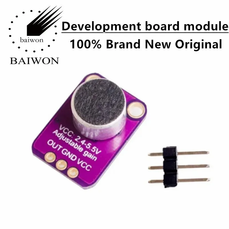 GY-MAX4466 электрический микрофонный усилитель MAX4466 регулируемый модуль усилителя