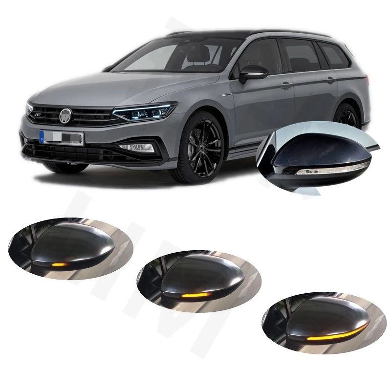 for VW Volkswagen Passat 3G B8 Alltrack Rline Variant 2017 2018 2019 2020 2021 2022 2023 2024 Sequential LED Turn Light Signal