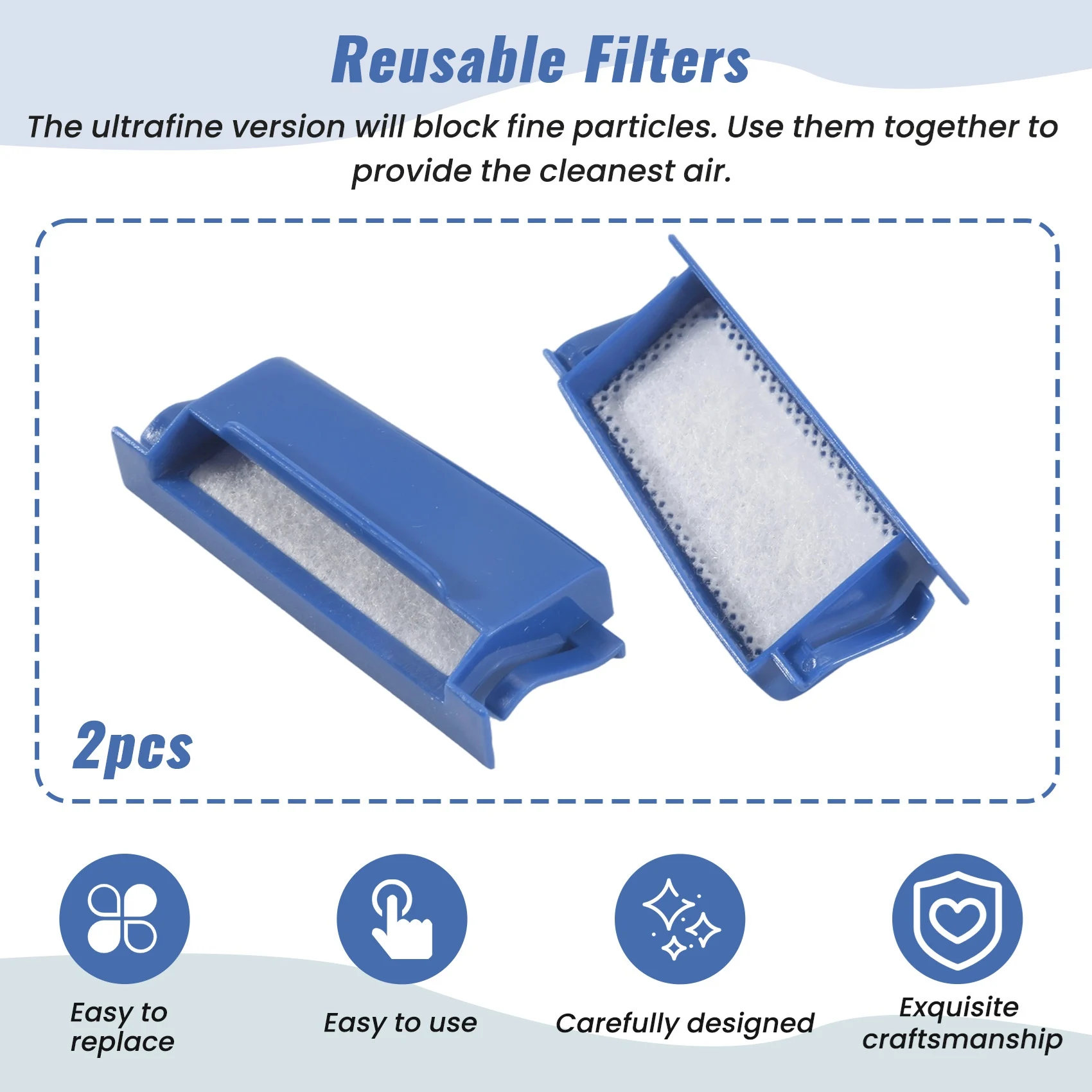 T27C Reusable Filters For Respironics Dreamstation (2/Pack)
