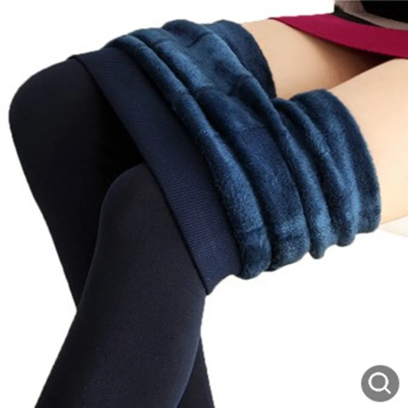 Autunno e inverno 180g pantaloni di un pezzo con Leggings in pile spesso pantaloni in poliestere in pile di perle pantaloni scaldapiedi di grandi