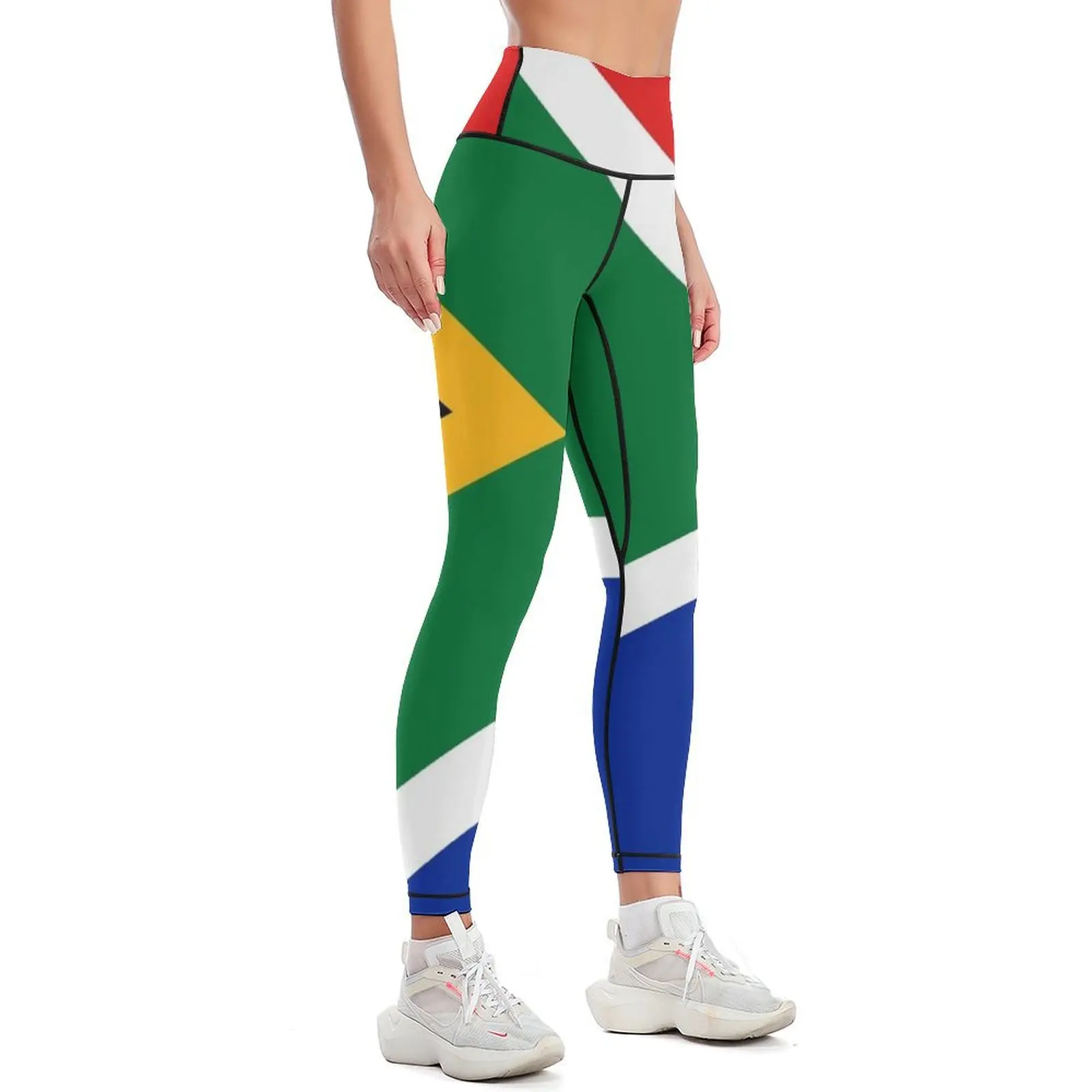 Flag of South Africa Leggings for physical sports for gym legings for fitness legging push up Womens Leggings