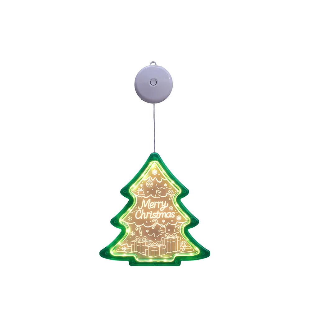 USB and Battery Powered Christmas Window Lights 20cm Warm White LED with Reusable Suction Cups for Easy Install