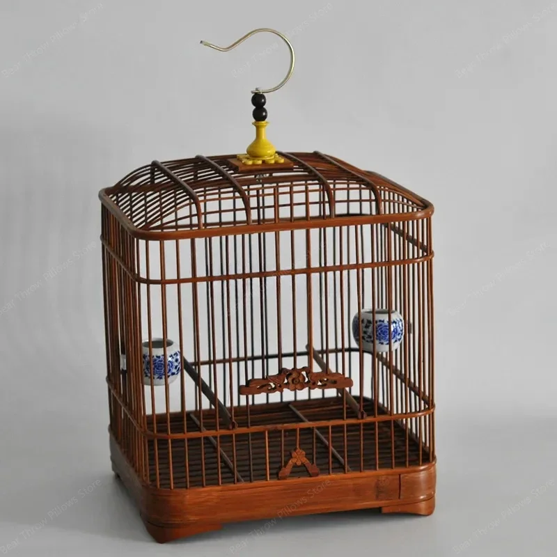 Outdoors Luxury Wooden Bird Cages Budgie Park Carrier Large Bird Cages Canary Voladera Para Pajaros Jaulas Pet Products WZ50BC