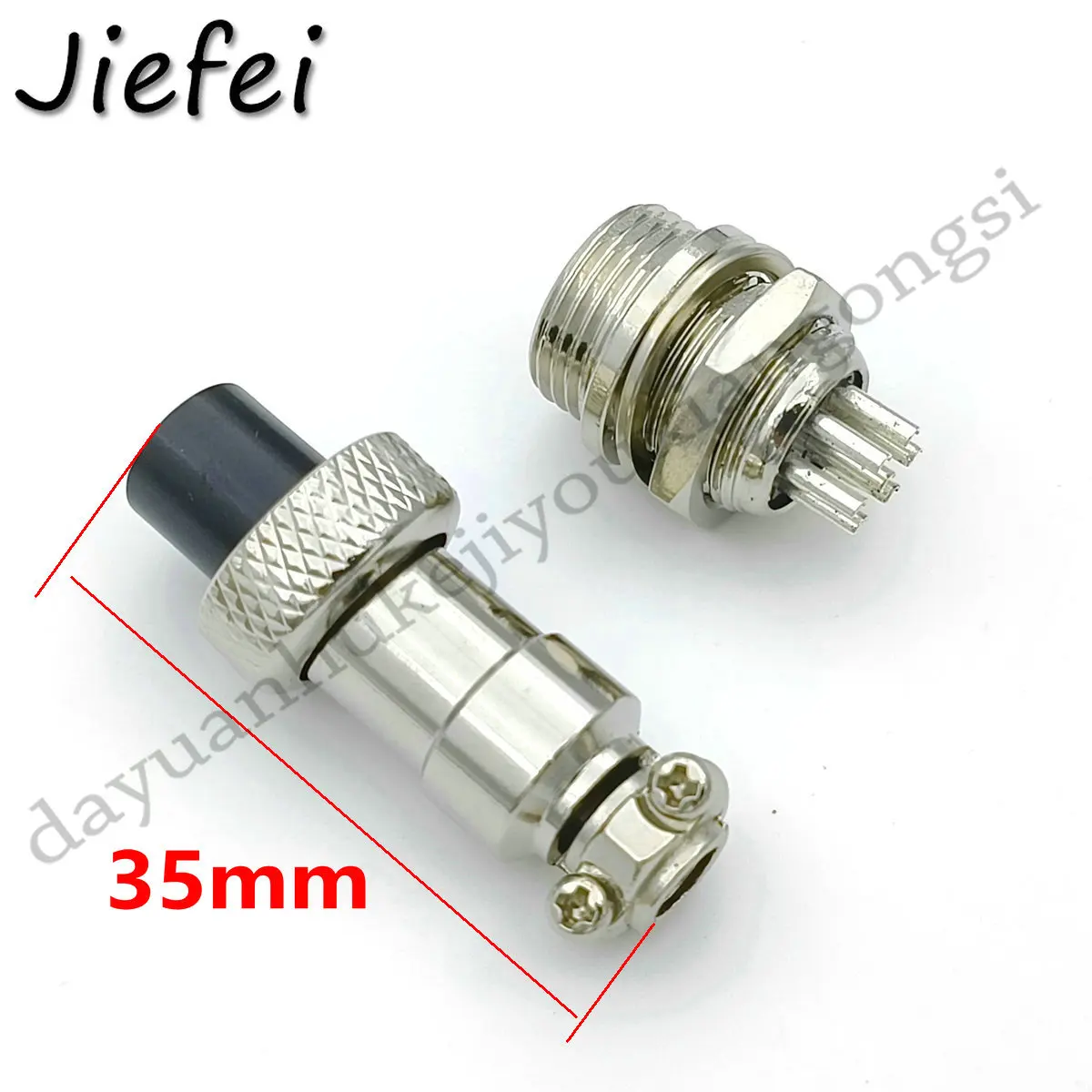 Imagem -02 - Aviação Plugue Macho e Fêmea do Conector do Soquete Rosca Parafuso Mayitr Suprimentos Elétricos 300v 5a Gx12 Pinos Pinos Pinos Pinos Pinos Pinos 100 Peças