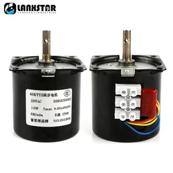 60KTYZ Permanent Magnet Synchronous Motor Gear 50Hz 14W 220V DC Micro Gear Motor 1rpm 2.5 rpm Low Speed