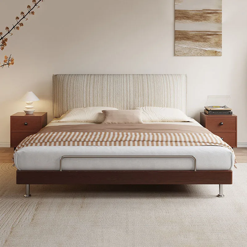 Baby Double Bed Luxury Children Bedroom Modern Floor Girls Wooden Mobile Princess Bed Sleeping Letto Matrimoniale Home Furniture