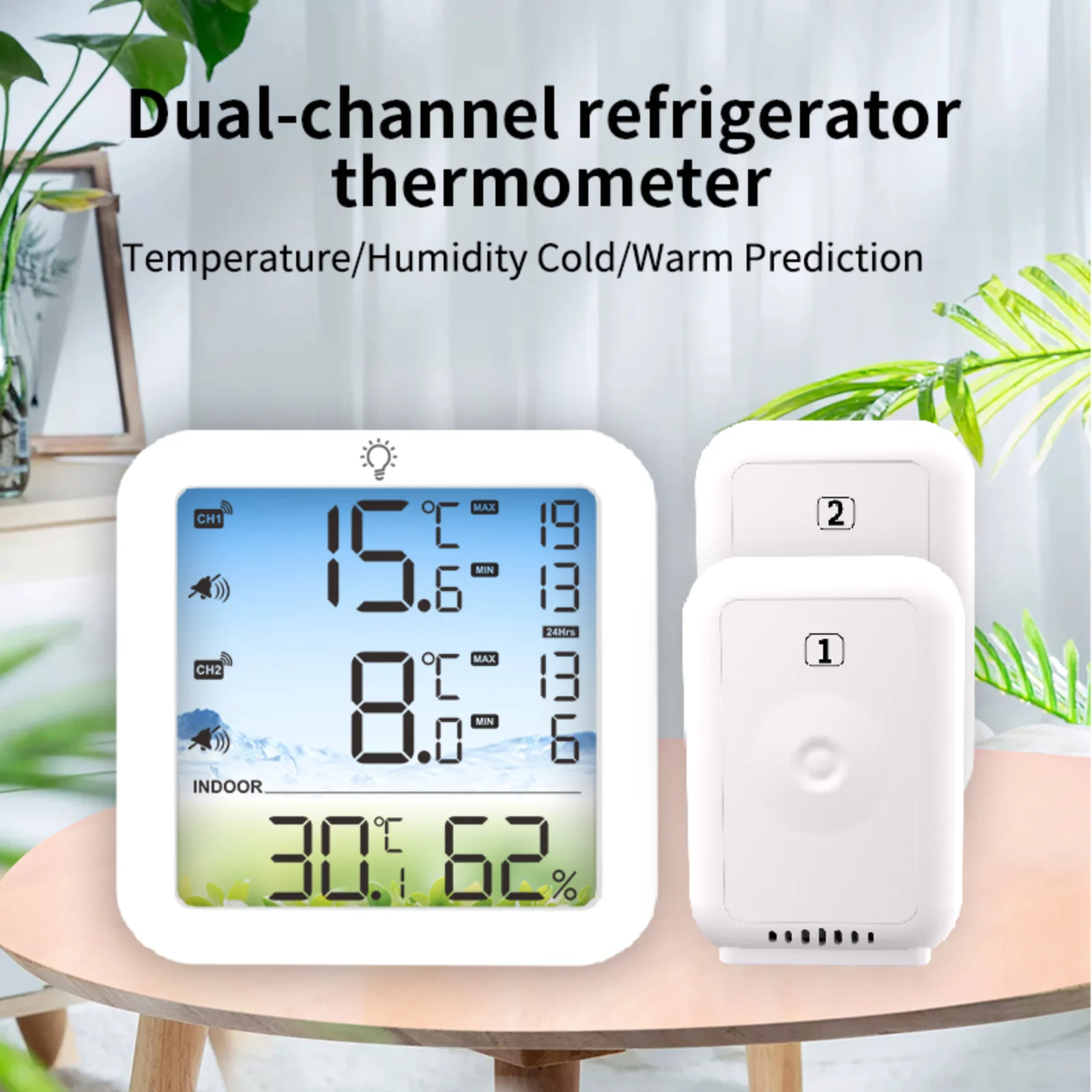 

Household Digital Temperature Gauge Refrigerator Wireless Temperature Meter Alarm Meter Refrigerator Thermometer For Home Cold