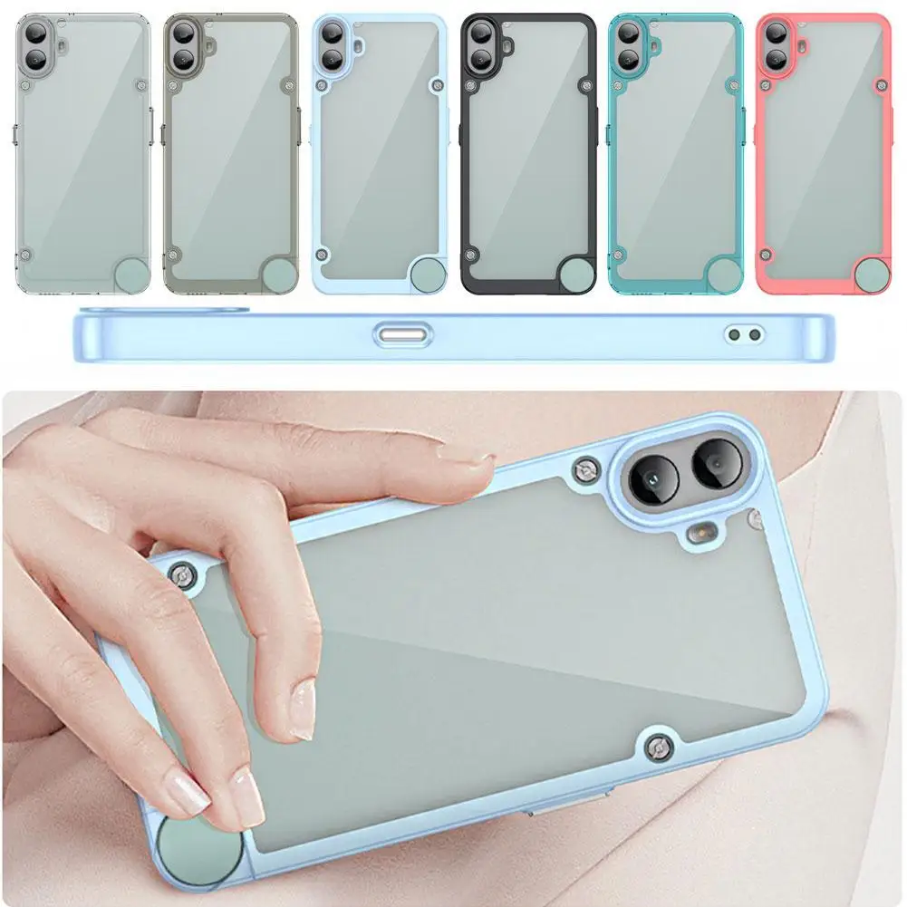 For Nothing CMF Phone 1 Case Scratch Resistant Shock-Absorbing Frame Anti-drop Protective Phone Case Cover for CMF Phone 1