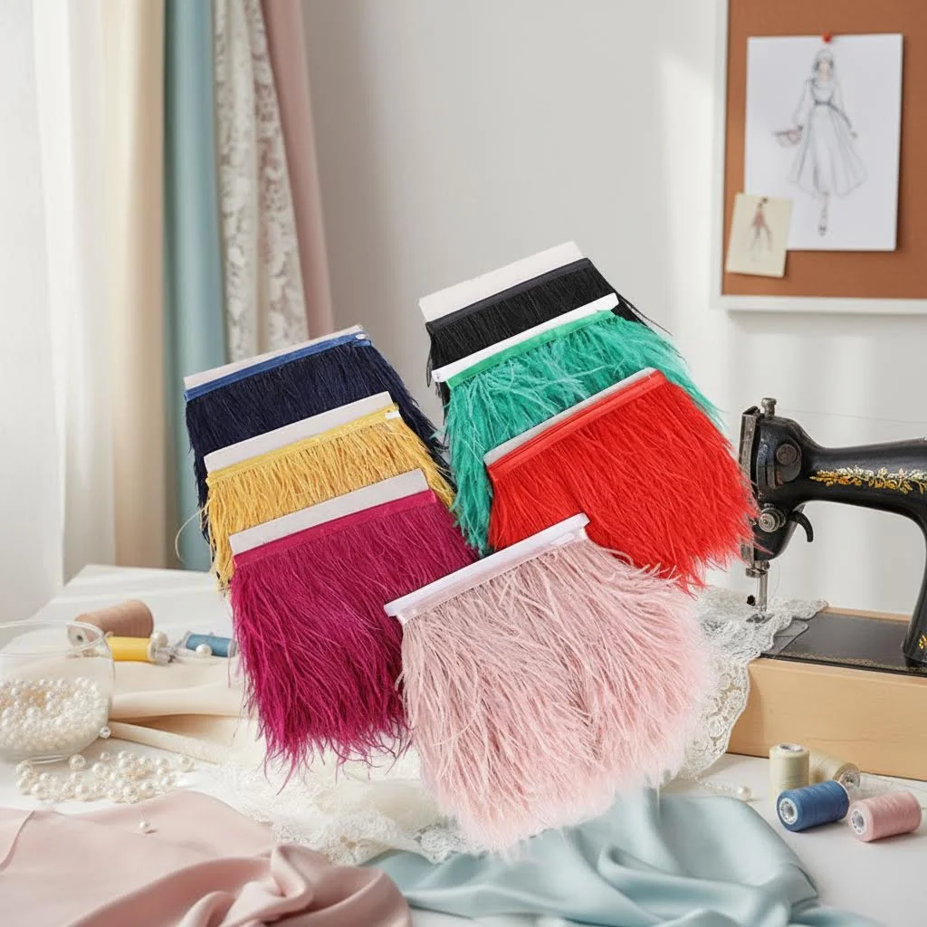 

10 метров высококачественной отделки из страусиных перьев, лента из перьев 8-10 см, бахрома для рукоделия, шитья, декора одежды