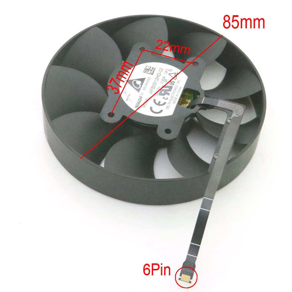 AFB0912HD-02 85mm 12V 0.6AMP For NVIDIA GeForce Graphics Video Card VGA Fan