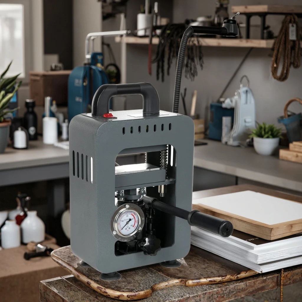 Prensa Térmica Hidráulica Manu - Manual Hydraulic Press 12 Ton reseña y precio