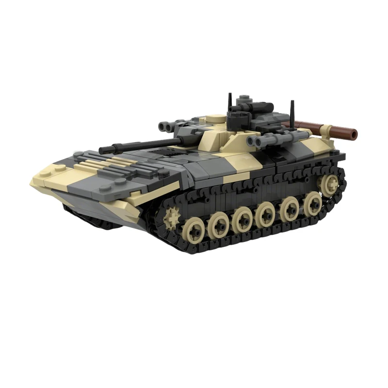 473 PCS Custom Tank Model BMPMOC-2M in 1/45th scale MOC Customize Modular Building Block Kids Popular DIY Boy Toy Birthday Gift