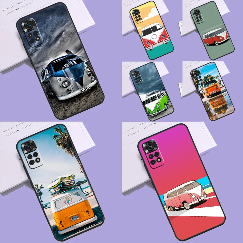 Combi Van Surf Case For Xiaomi Redmi 12 9C 10A 10C 12C Redmi Note 11 8 9 10 12 Pro 9S 10S 11S 12S Cover