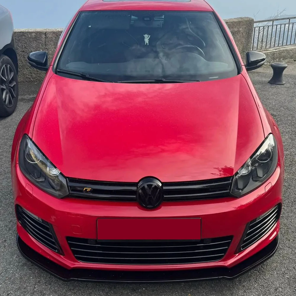 

Для VW Golf 6 MK6 R R20 2008-2013 Черный спойлер Автомобильный передний бампер Губный спойлер Комплекты кузова Сплиттер Диффузор Дефлектор Canard Tuning