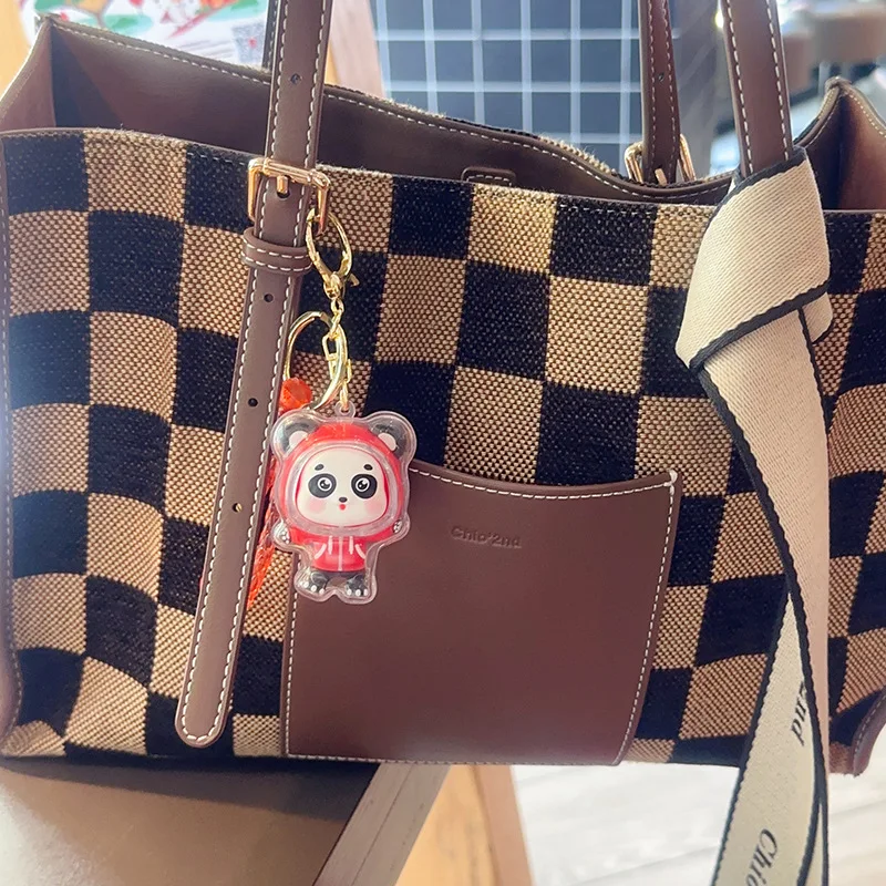 Nieuwe Cartoon Panda/Olifant/Nijlpaard Pop Sleutelhanger Student Creatieve Schattige Dier Schooltas Decoratieve Hanger Vakantie Verjaardagscadeau