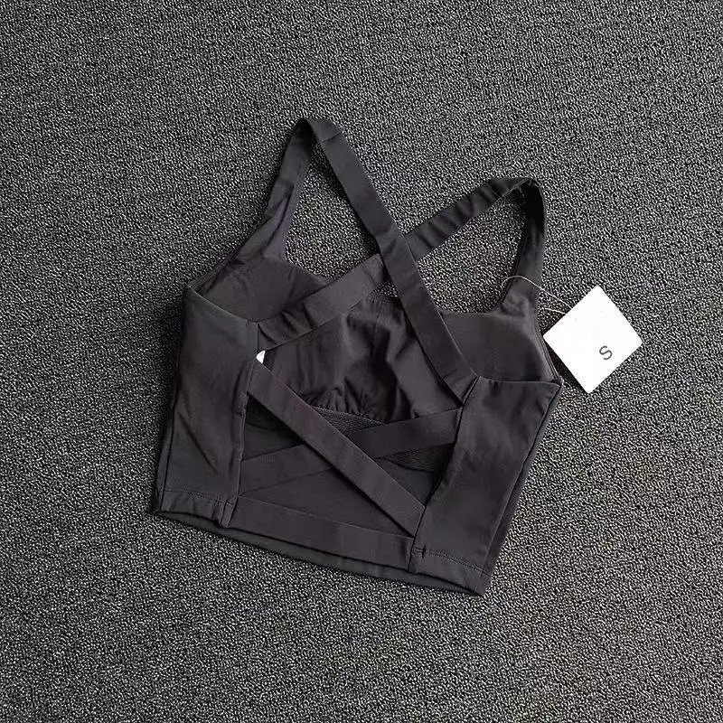 Nahtloser Sport-BH, sexy Yoga-Fitness-Top, Sport-Laufunterwäsche, Push-Up-BH, Sportbekleidung, Bralette für Damen – Detail 14