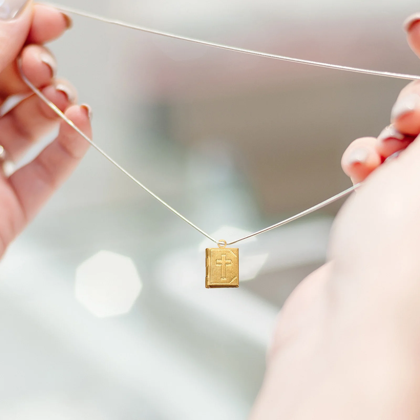 

10pcs Book Box Pendant Copper Charms For Diy Jewelry Making Bible Necklace Keychain Craft Accessories Spiritual Charm