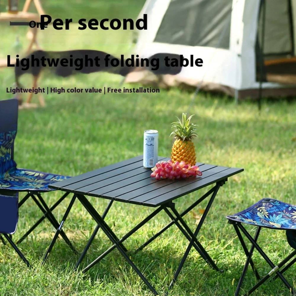 Lightweight Aluminum Alloy Tables Foldable Portable Outdoor Folding Camping Table Picnic Desk Outdoor Fishing Beach Tables