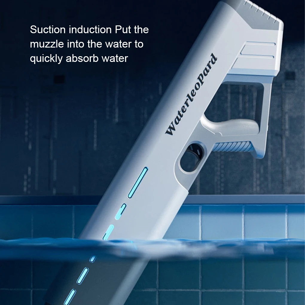 

Electric Continuous Water Gun Long Range Waterproof Automatic Water Absorbing Light for Children’s Outdoor Water Playing Toys