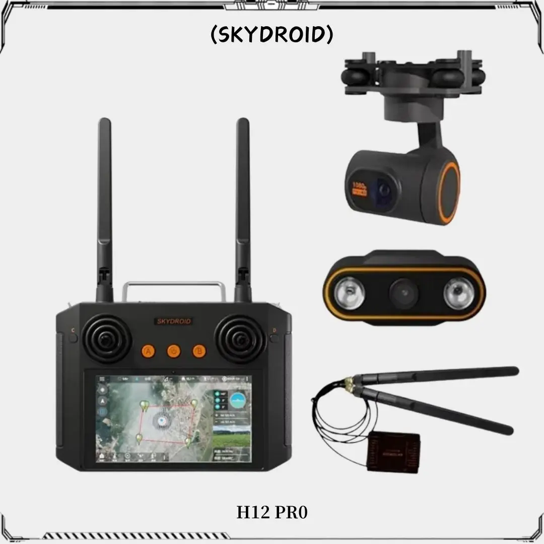 Skydroid H12 PRO Remote Control with 3-body Camera/3-Axis Gimbal Combo 1080P Digital Image For Agricultural Spray Drone UAV