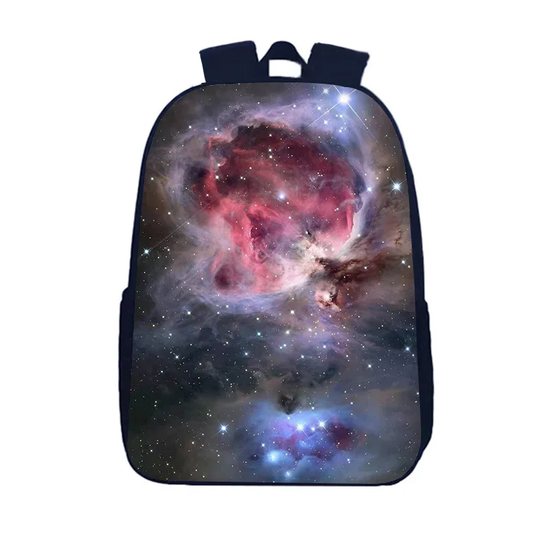 Tas punggung Planet Angkasa Galaxy 16 inci, tas sekolah anak laki-laki, tas ringan, tas bepergian luar ruangan pria, tas ransel olahraga Laptop