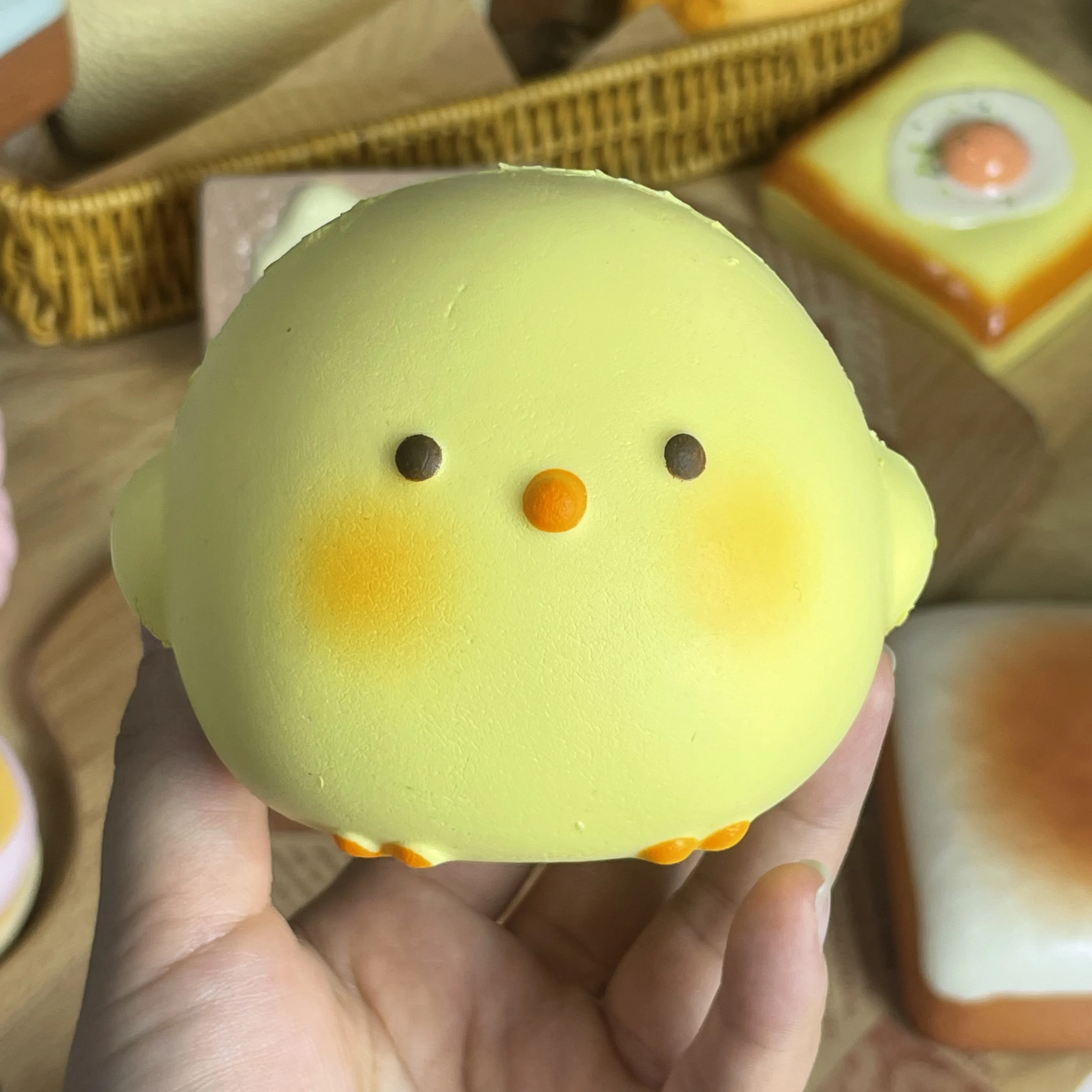HOT! Cute Giant Chick Squishy Toy Slow-Rising Stress Relief & Sensory Fidget Toy for Kids and Adults Anxiety ADHD Autism Relief