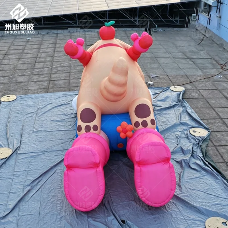 

Cute Cartoon Girl with Dog Inflatable Model for Themed Party, Festival and Event Decoration