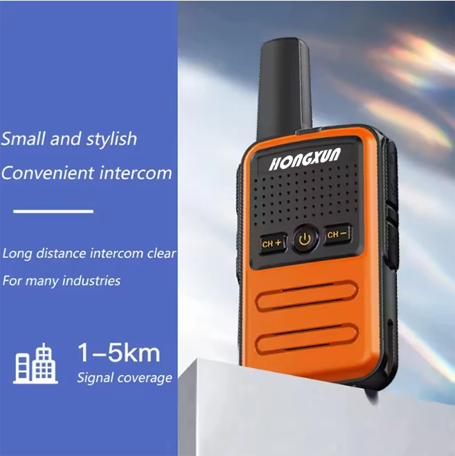 2 pcs Portable Mini HX-C56 Walkie Talkie Long Range PMR FRS for Radio Communicator for Kids Hotels Business Use