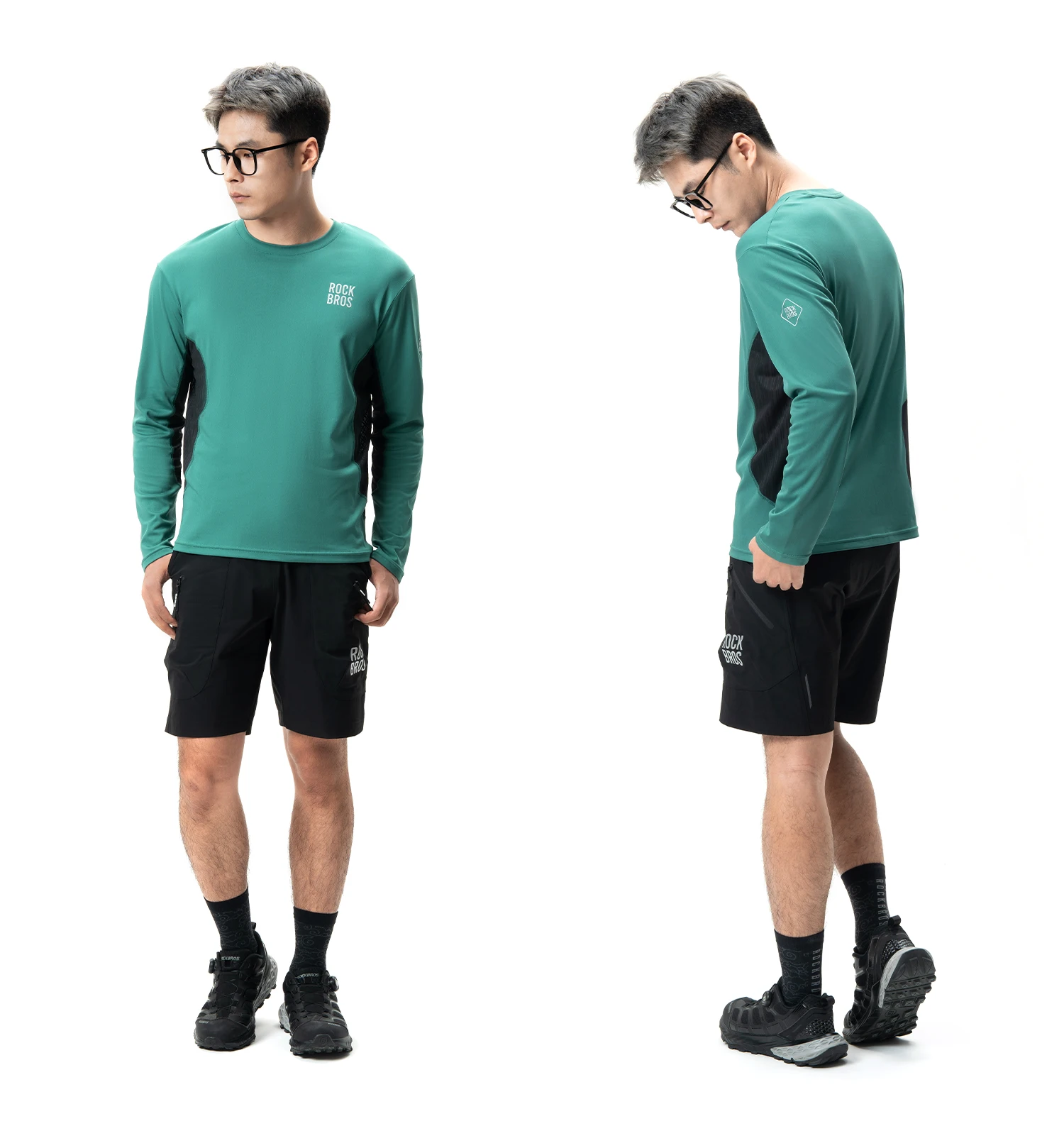 ROCKBROS Fahrradtrikot Frühling Sommer Herren Langarm Atmungsaktiv Schweißableitend für Straßen- und MTB-Fahrräder – Detail 12