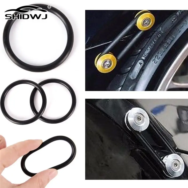 New 4 Pcs/lot Black Car Bumpers Quick Release Fasteners Replacement Rubber O-Rings Gaskets Car Accessories