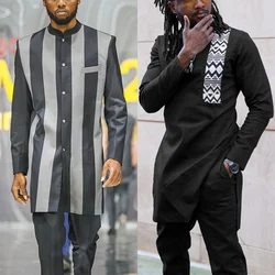 2024 Birthday gift for father Stylish African Wear for Men - Fashionable Dashiki Outfits and Pants with Intricate Designs