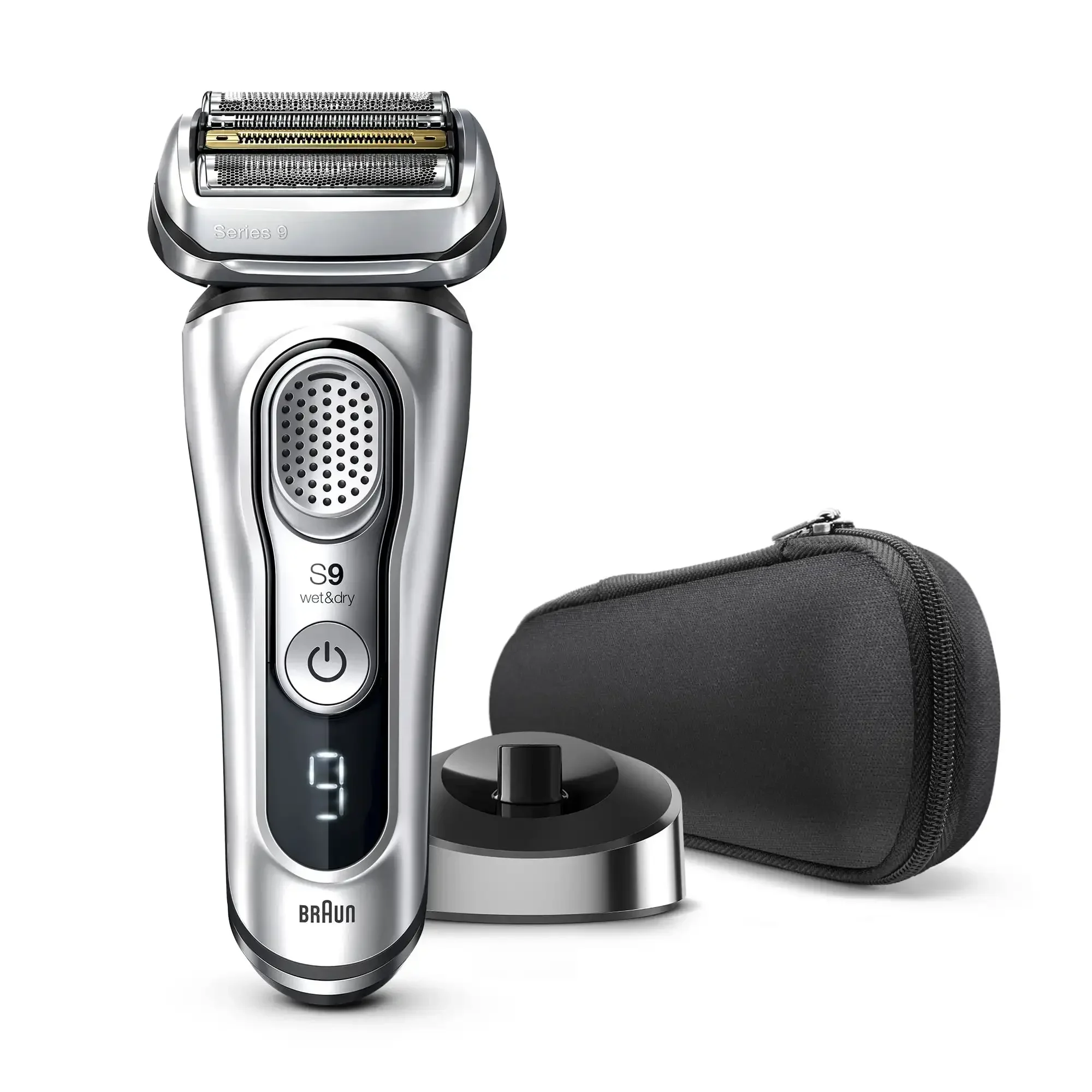 Braun Series 9 9330s Mens Wet Dry Electric Shaver with Charging Stand