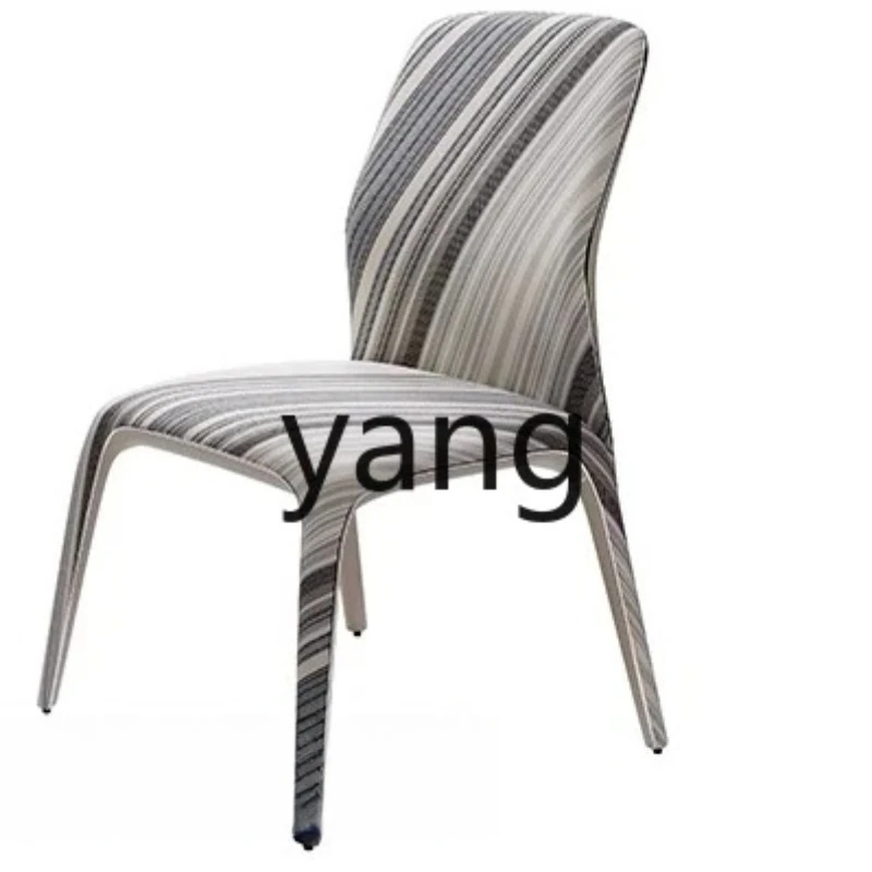 

LTT Italian Light Luxury Dining Chair Modern Restaurant Household Commercial Soft Bag Backrest Chair