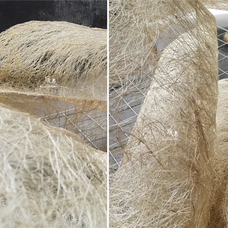 

Woven Grass Wood Fabric for Diy Decorative Cloth Curtain Creative Handmade Wedding Shawl Stage Fabrics Wholesale