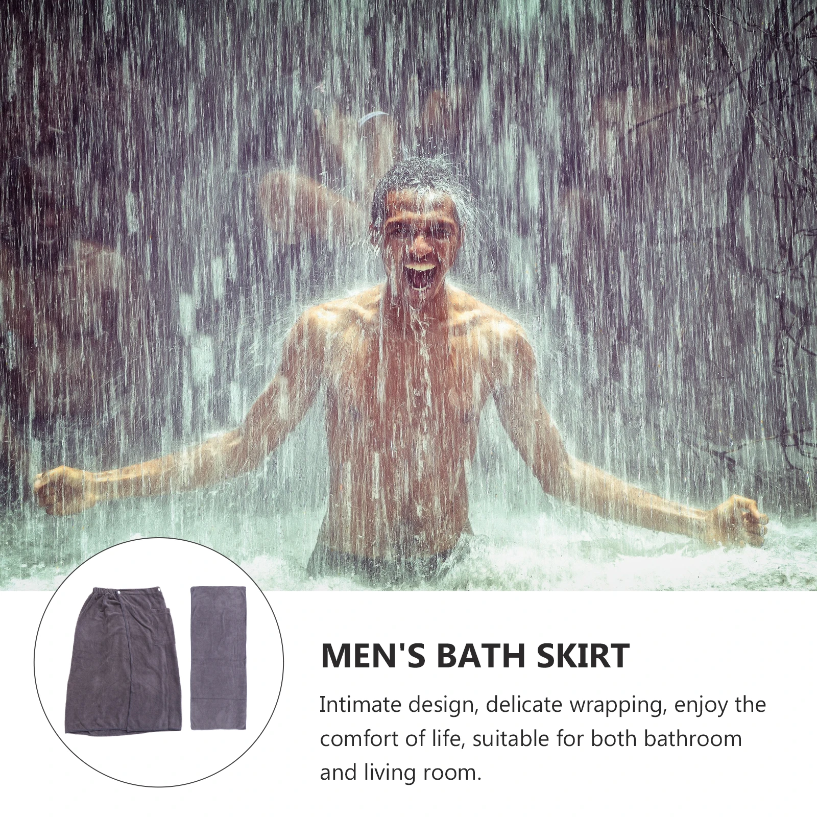 

Microfiber Bath Towel Bathrobe Quick Absorption Soft Comfortable Hotel Home Durability Bath Skirt Living Room Bathroom Men Women