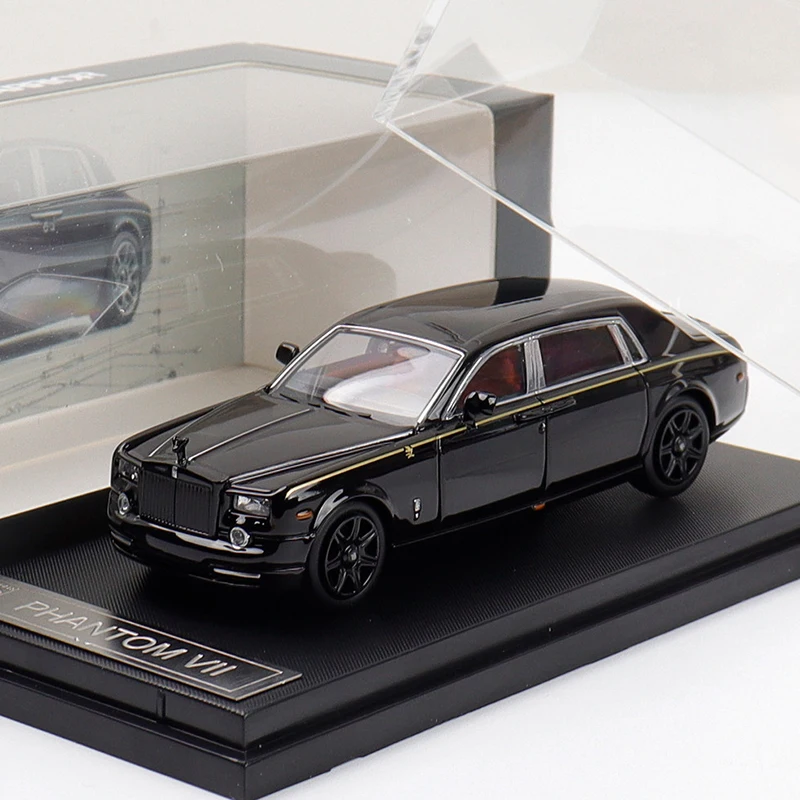 

Масштабная модель автомобиля Rolls-Royce Phantom VII из сплава, 1:64, для детей, коллекционная, игрушечная, миниатюрная.