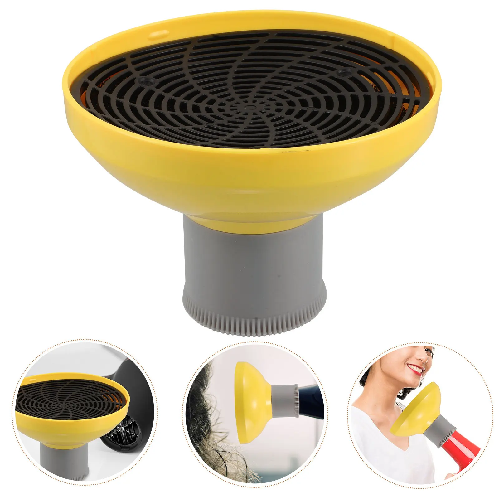 

Насадка-диффузор для фена: универсальная, для быстрой сушки, придания объема и укладки без спутывания волос, для женщин