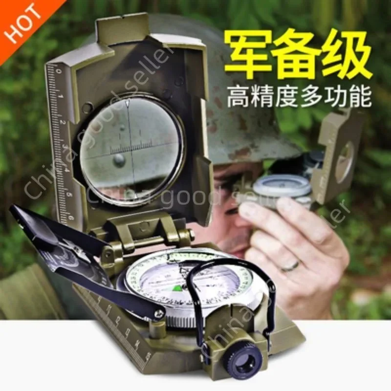 High Precision Zinc Alloy Multifunctional Compass Outdoor Compass Slope Meter Luminous Portable