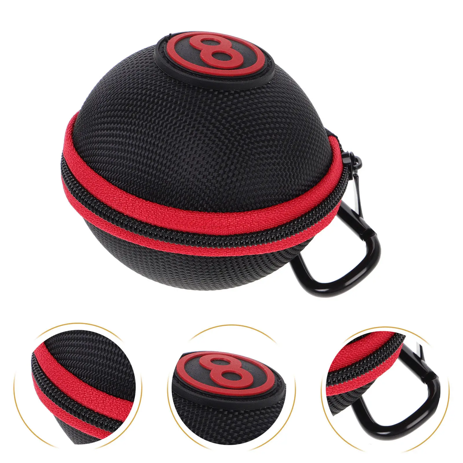 

Pool Cue Ball Bag Reusable Wear-Resist Billiard Ball Pouch Durable Portable Storage For Cue Balls Protection Organizer Case