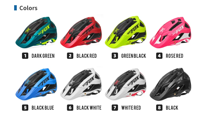BATFOX Fahrradhelme, stoßfest, verstellbar, atmungsaktiv, für Rennrad, MTB, Fahrradhelm, für Herren und Damen, Casco Ciclismo, Sicherheits-Fahrradausrüstung – Detail 3