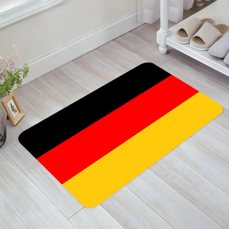 

Germany Flag Floor Mat Room Rugs Carpets Kitchen Rug Home Carpet Entrance of House Balcony Foot Doormat Door Mats Bathroom Bath