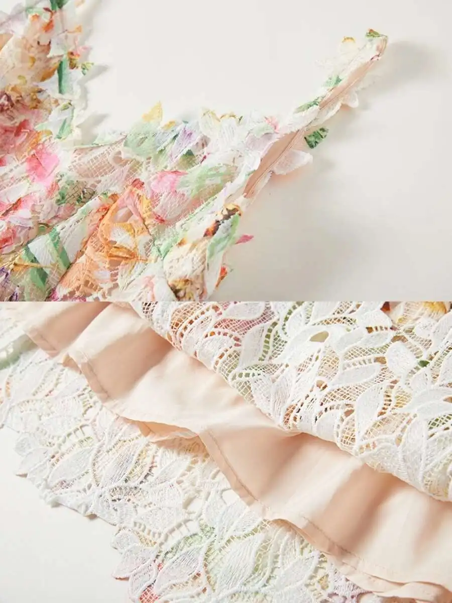 Summer Holiday Colorful Flower Embroidery Bohemian Prom Long Dresses Women Straps Evening Robe Backless Princess Fairy Vestidos