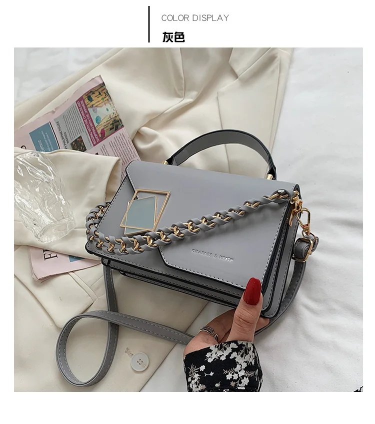 2024 NEW YCH Fashion Square Bags Women Handbags PU Leather Large Capacity Ladies Shoulder Bag High Quality Ladies Messenger Bags