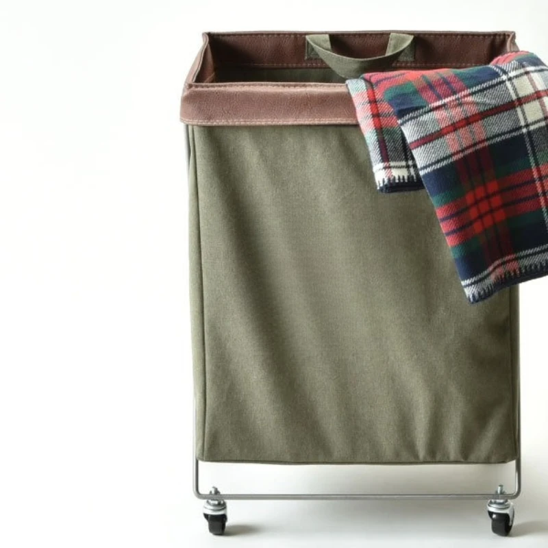 

Simple foldable household bathroom laundry basket Fabric large-capacity storage basket Mobile laundry t Laundry