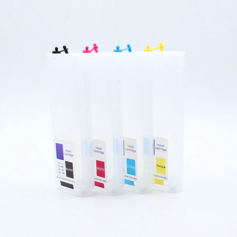 280ml/pc 4 Colors For HP 10 82 Empty Refillable Ink Cartridge with ARC Chip for HP Desngijet 500 500PS 800 800PS Printer