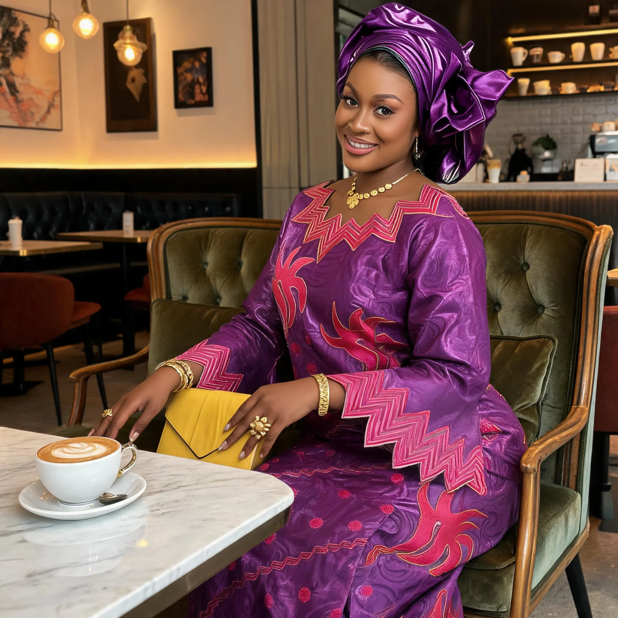 African Dresses For Women Plus Size Bazin Riche Embroidery Design Long Dress With Scarf