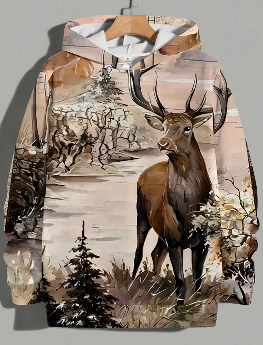 

Повседневная толстовка с капюшоном, толстовка с 3D принтом, ковбойская уличная толстовка с капюшоном и длинными рукавами, пуловер большого размера, мужские толстовки