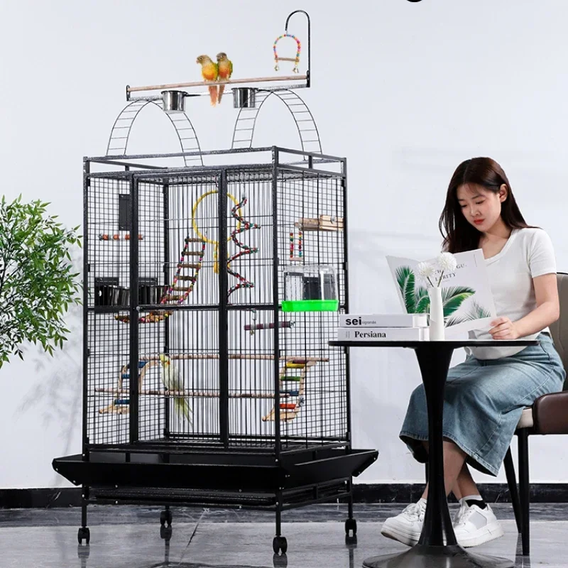 

A Budgie Canari Bird Cages Feeder Large Parrot Stand Bird Cages Breeding Pigeon Jaulas Para Loros